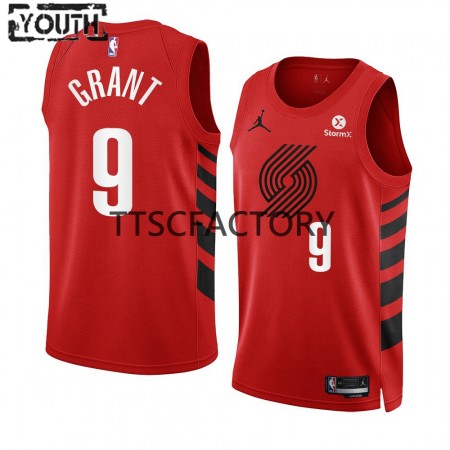 Maillot Enfant Portland Trail Blazers Jerami Grant 9 Nike 2022-23 Statement Edition Rouge Swingman